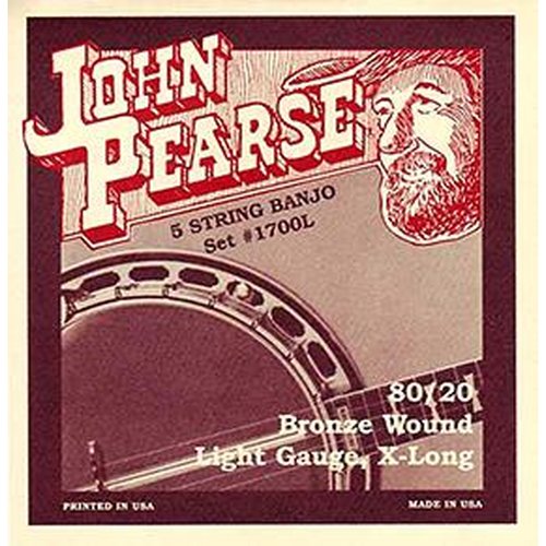John Pearse 1700L Banjo Satz 5-Saiter Loop End