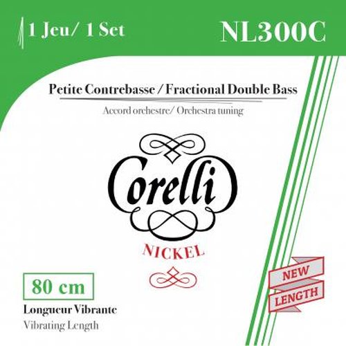 Corelli Set di corde per contrabbasso 1/8 Fractional, NL300C