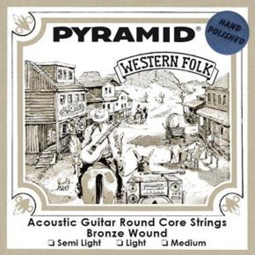 Pyramid PR328100 Western Guitar Strings polished 013/056 Medium