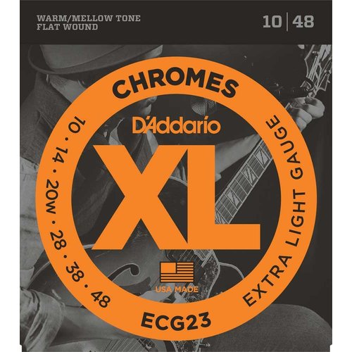 DAddario ECG23 Chromes Flatwound 010/048