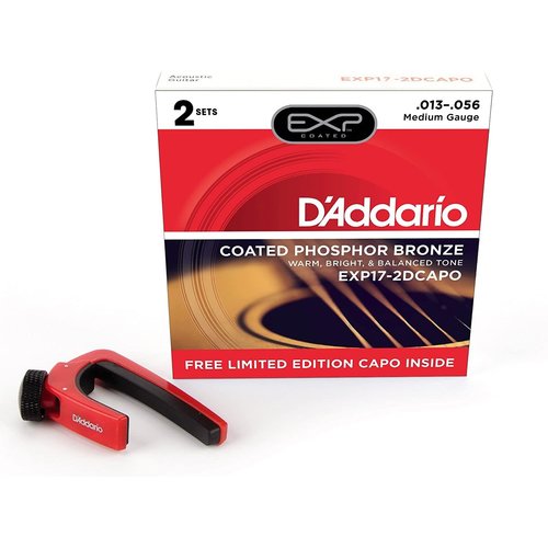 Cordes DAddario EXP17-2D coated Capo Set 013/056