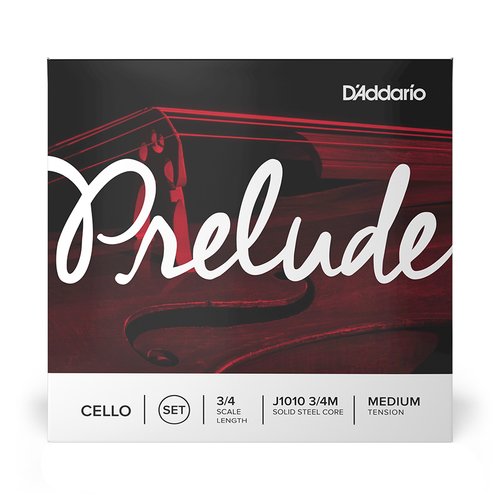 DAddario J1010 3/4M Prelude Jeu de cordes pour violoncelle Medium Tension