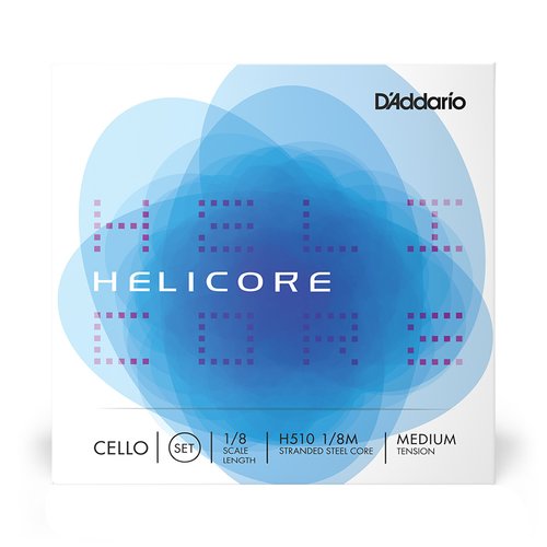 DAddario H510 1/8M Helicore Juego de cuerdas para violonchelo de tensin media