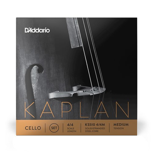 DAddario KS510 4/4M Kaplan Juego de cuerdas para violonchelo Medium Tension