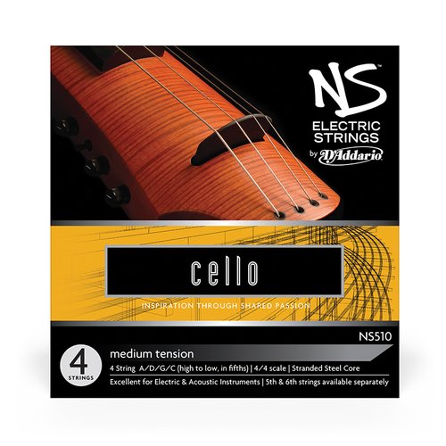 DAddario NS510 NS Electric Cello String Set Medium Tension
