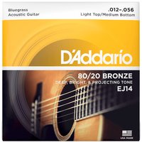 DAddario EJ14 80/20 Bronze Bluegrass Round Wound 012/056