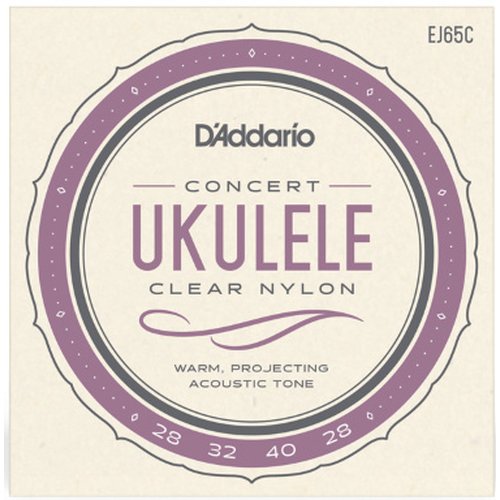 Cordes DAddario EJ65C Ukulele Concert Clear Nylon