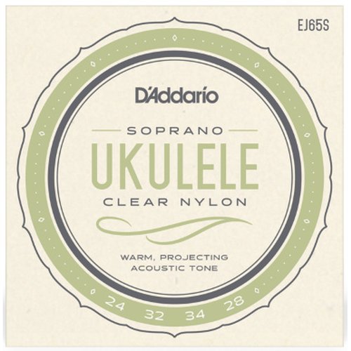 DAddario EJ65S Ukulele Soprano Clear Nylon