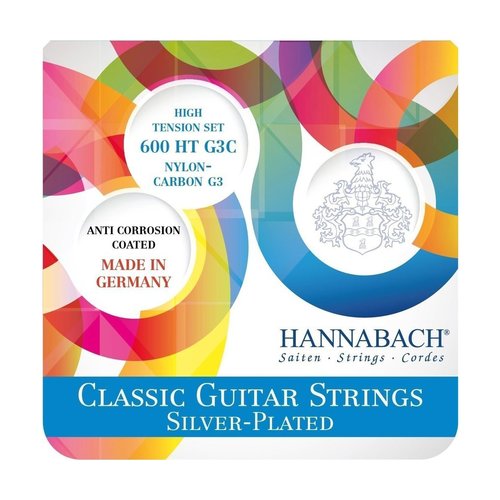 Hannabach 600HTG3C High Tension Cuerdas para Guitarra Clsica