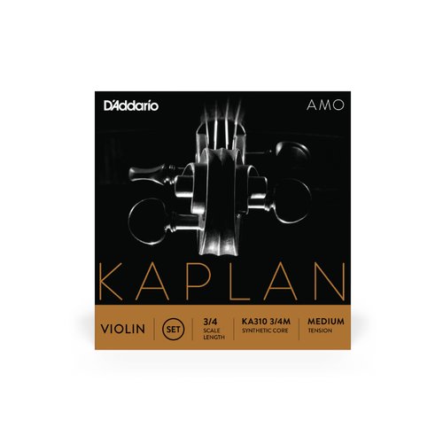 DAddario KA310 3/4M Kaplan Amo Violin Einzelsaiten, 3/4 Scale, Medium Tension
