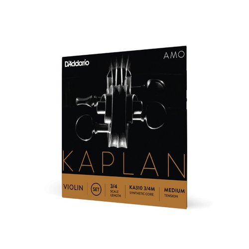 DAddario KA310 3/4M Kaplan Amo Violin Einzelsaiten, 3/4 Scale, Medium Tension