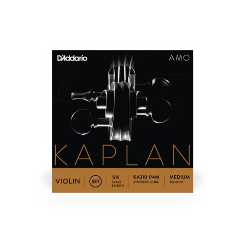 DAddario KA310 1/4M Kaplan Amo Violin Einzelsaiten, 1/4 Scale, Medium Tension