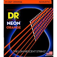 DR NOA-11 HiDef Orange Neon Acoustic Medium-Light 011/050