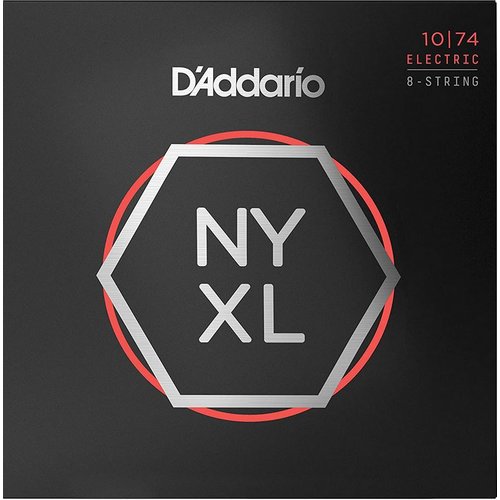 DAddario NYXL1074 Electric Guitar Strings 8-String 10-74