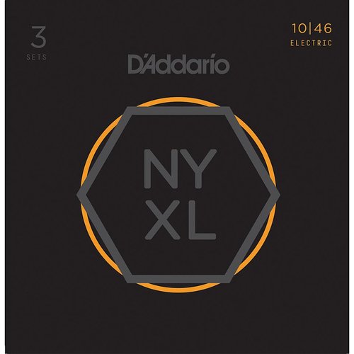 DAddario NYXL1046-3P Pack di 3 set corde per chitarra