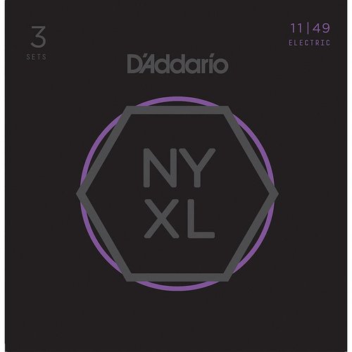 DAddario NYXL1149-3P Pack di 3 set di corde per chitarra