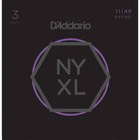 DAddario NYXL1149-3P Pack de 3 juegos de cuerdas para...