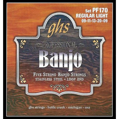 GHS PF170 Stainless Steel 5-String Banjo