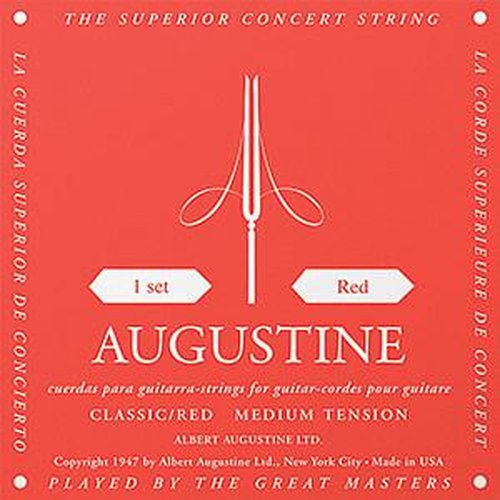 Augustine Classical Guitar Strings, Red