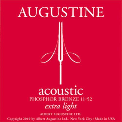 Cuerdas Augustine Rojo 011/052 para guitarra western / folk