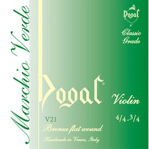 Dogal Green Tag V21 Corde Violino, 4/4-3/4 bronze