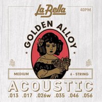 Cordes La Bella 40PM Golden Alloy 013/056
