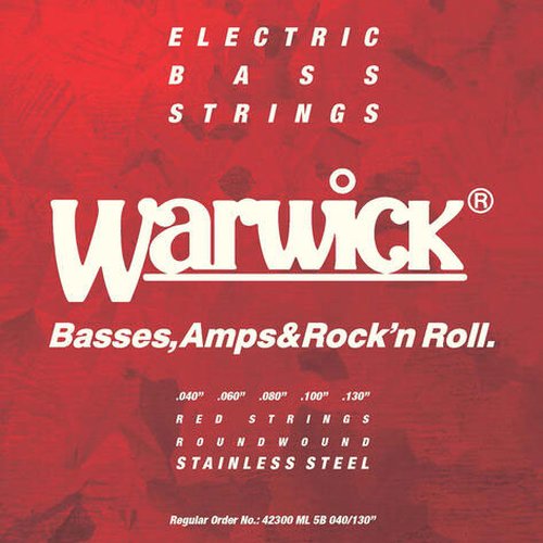 Warwick Red Strings 5-String Stainless Steel 040/130