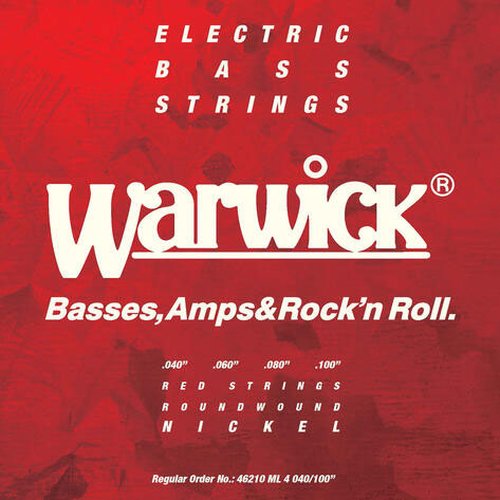 Warwick Cordes de basse Red Strings Nickel 040/100