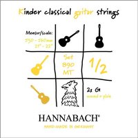 Hannabach 890 Strings for children guitar 1/2