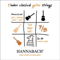 Hannabach 890 Cuerdas para guitarra para nios 7/8