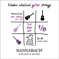 Hannabach 890 Cuerdas para guitarra para nios 1/8