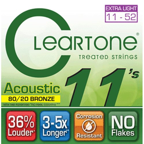 Cleartone CT7611 Bronze Corde chitarra folk 011/052