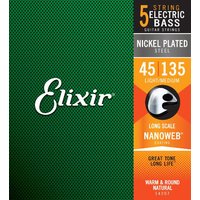 Elixir 14207 Nickel Plated Steel 045/135 5-String