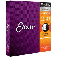 Elixir Acoustic NanoWeb 010/047 Light 12-Saiter