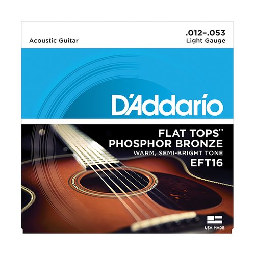 DAddario EFT16 Flat Tops Westerngitarrensaiten 12-53