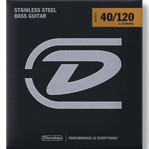 Dunlop DBS40120 Bass DBS Stainless Steel Light 040/120 5-String