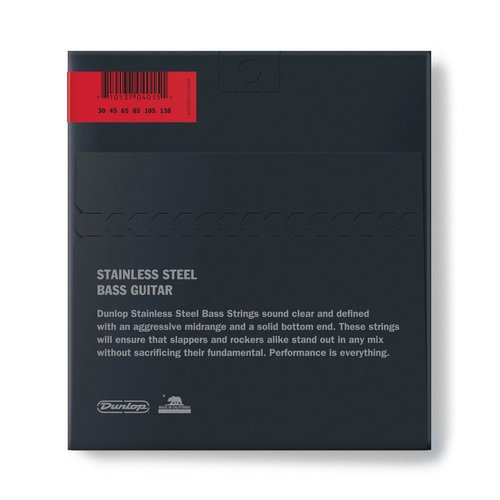 Dunlop Bass DBS30130 Stainless Steel 030/130, 6-Corde
