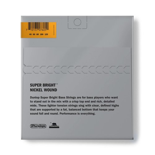 Cordes Dunlop DBSBN40120 Nickel Plated Steel Super Bright 040/120