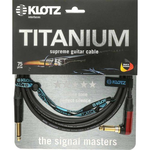 Klotz TIR0450PSP Titanium Cble guitare 4.5 mtres