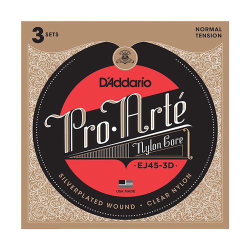 DAddario EJ45-3D Pro Arte, 3er Pack - Normale Spannung