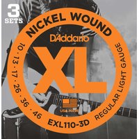 DAddario EXL110-3D - Pack of 3 sets