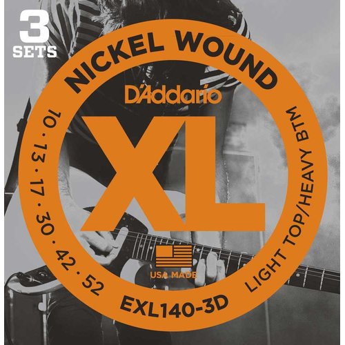 DAddario EXL140-3D 10-52 - 3-Sets E-Guitar Strings