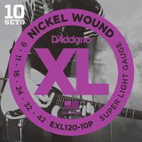 DAddario EXL120-10P 09-42 - Pack de 10 jeux de cordes