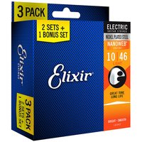 Elixir 16542 Electric Nanoweb 010/046 Bonus-Pack
