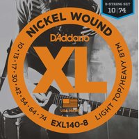 DAddario EXL140-8 10-74, Corde per chitarra 8-Corde
