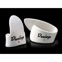 Dunlop White Plastic plettri da pollice Large