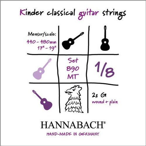 Hannabach single string Children guitar 890 1/8, E1