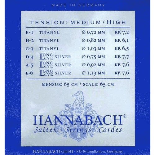 Hannabach cuerda suelta Titanyl 9501 MHT - E1