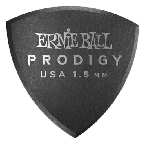 Ernie Ball Prodigy Black Large Shield Picks, 6-Pack