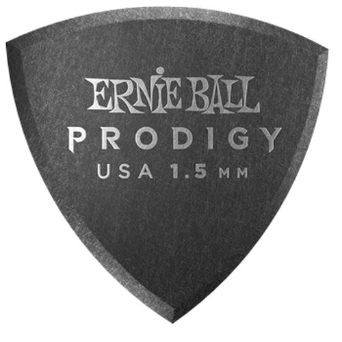 Ernie Ball Prodigy Black Shield Picks, 6-Pack
